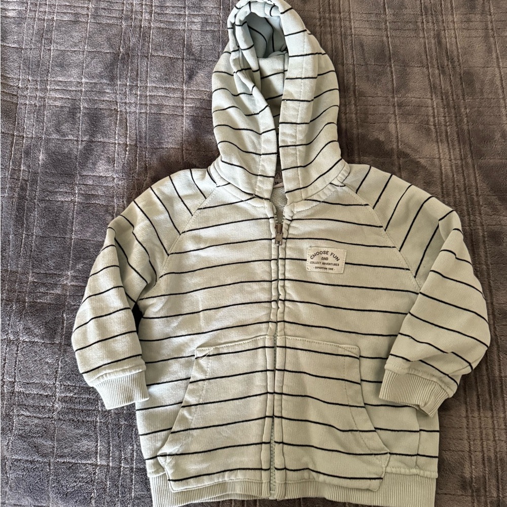 Zara Light Gray Hooded Jacket